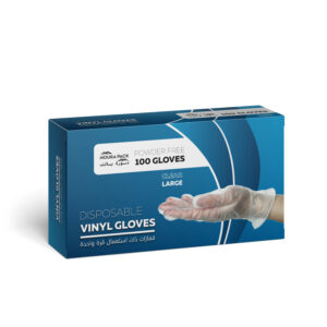 Nourapack Vinyl Gloves P/F Large